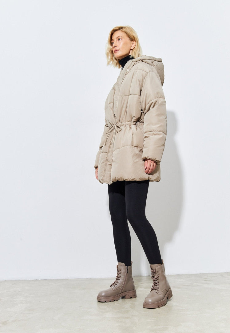 Casualowe sznurowane botki do kostki