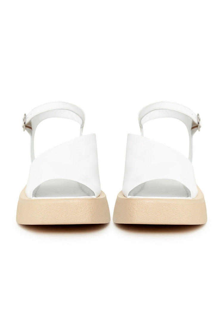 Casual Platform Sandals - White