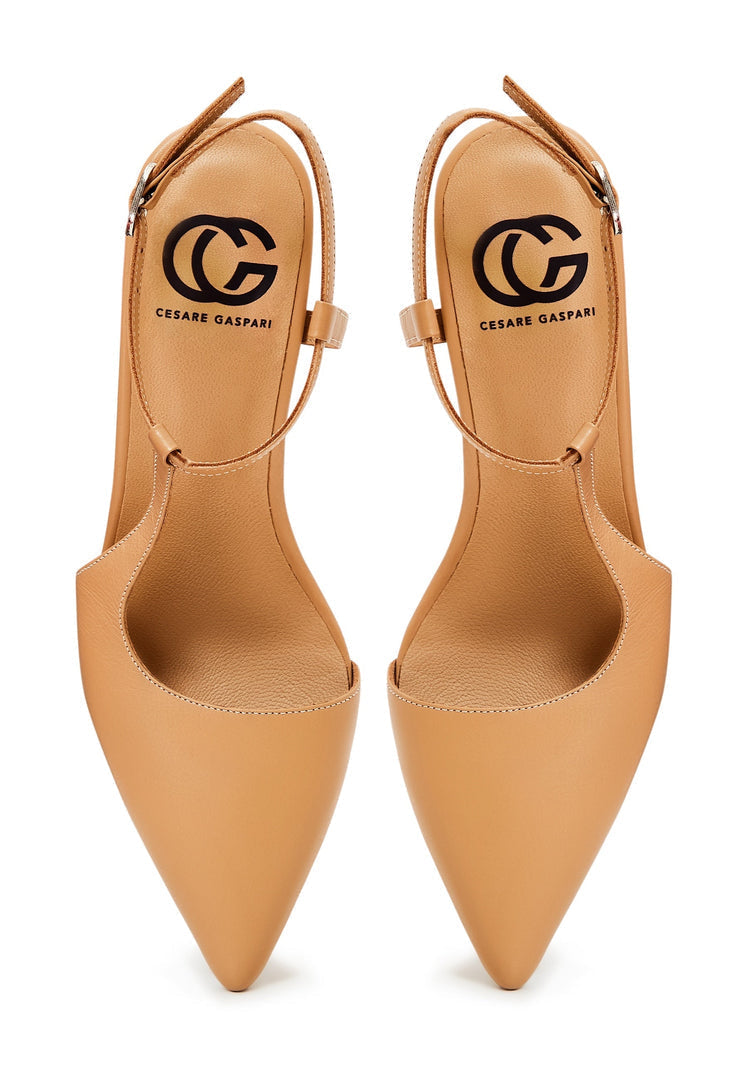 Elegante Luxus-Pumps - Beige