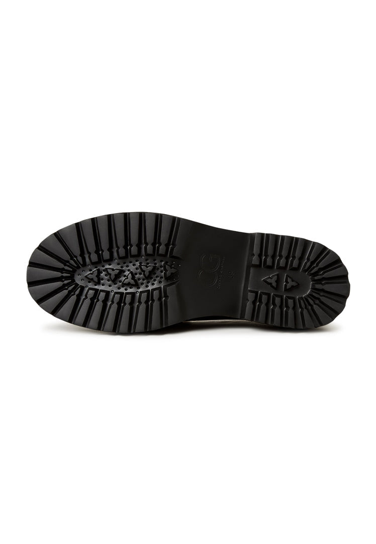 A stylish pair of black leather Dennise loafers, the perfect men's black shoes for any occasion.