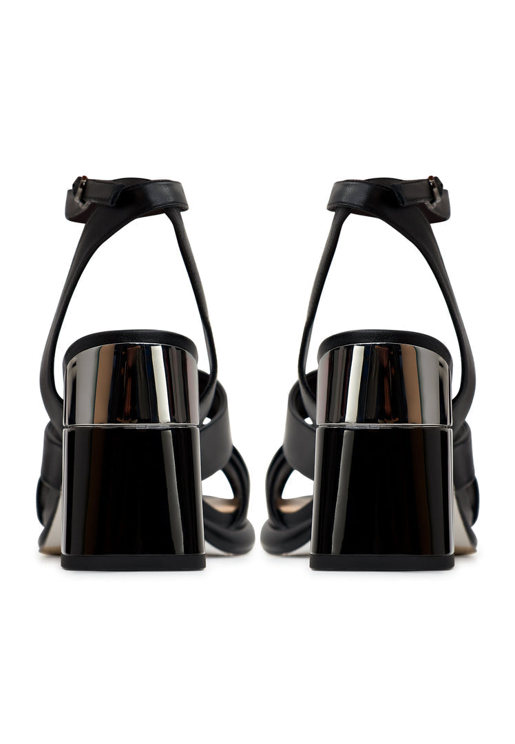 Block Heeled Sandals Evelyn - Black