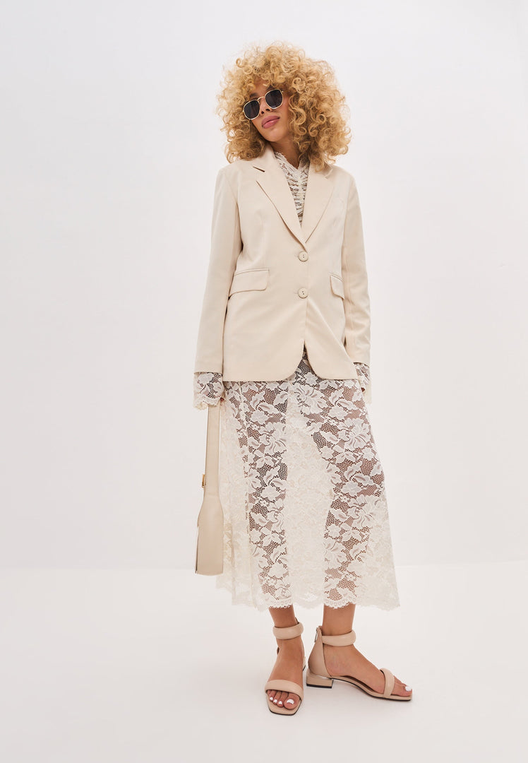 Block Heel Sandals Sofia - Beige