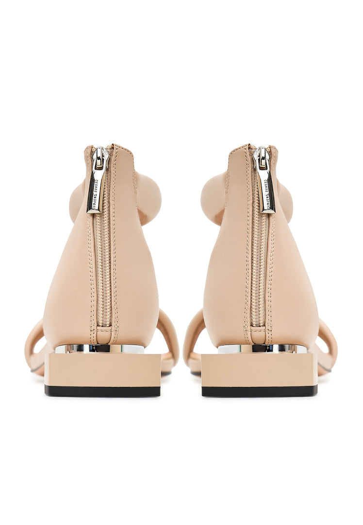 Block Heel Sandals Sofia - Beige