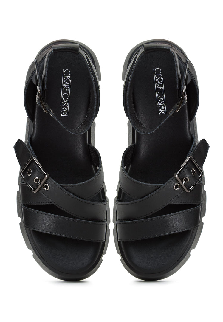 Platform Leather Sandals