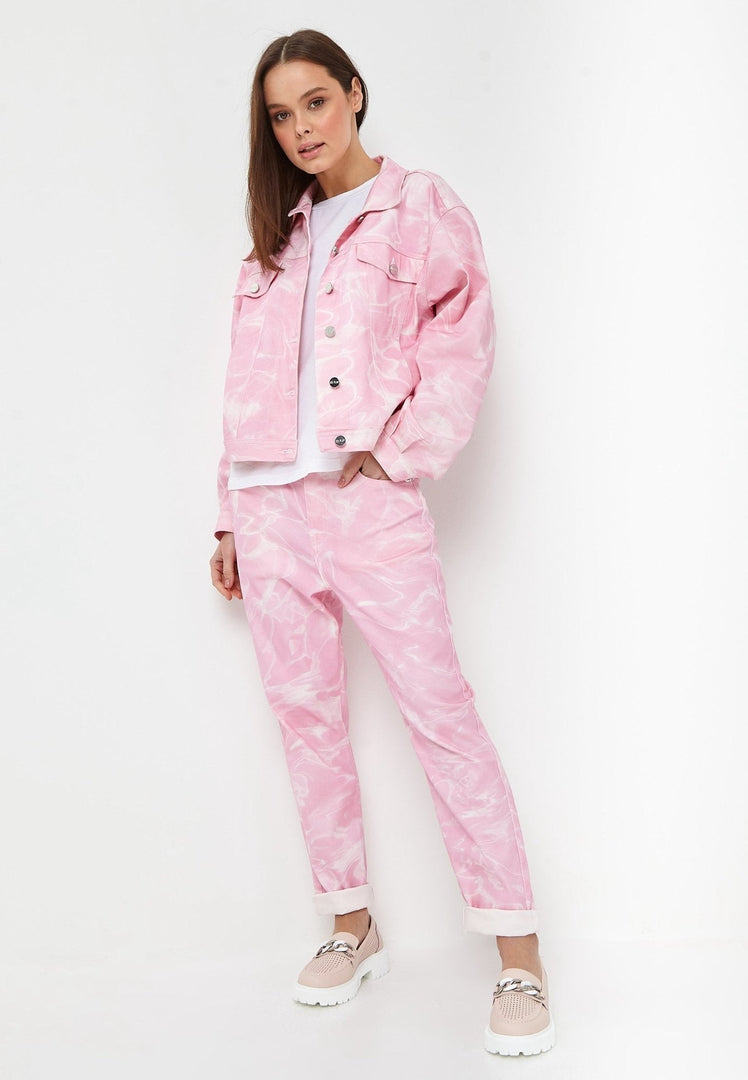 A pair of stylish and comfortable women's pink casual loafers, perfect for everyday wear at an affordable price.