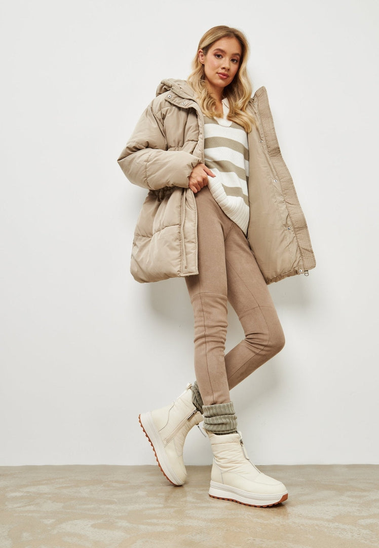 Winterliche warme Plateaustiefel