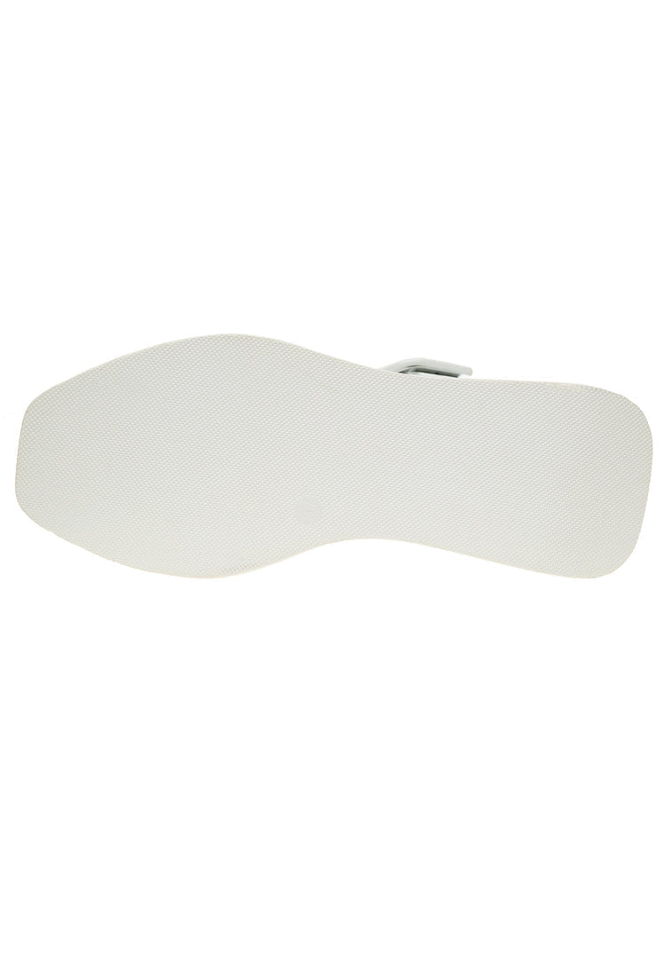 Blush Platform Sandals – White