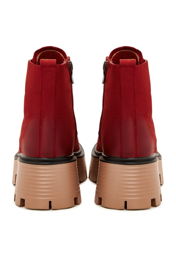 Lediga ankelstövlar med plattform