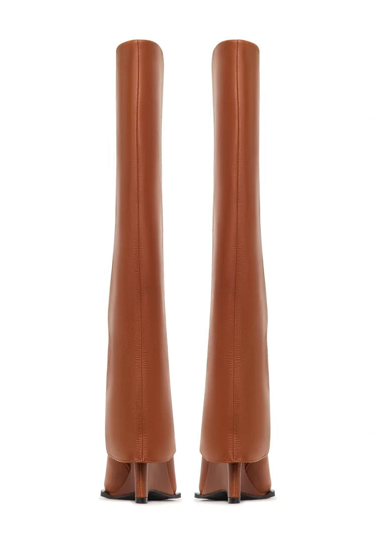 Over the Knee-High Boots Milady - Brown