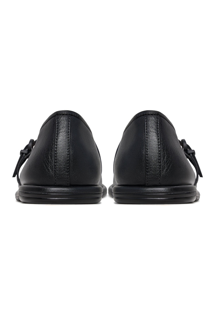 Leder-Ballerinas Alba - Schwarz