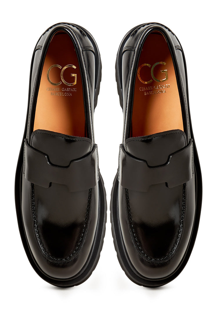 Leather Platform Loafers Idania