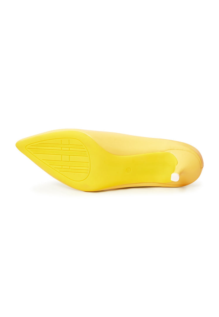 Elegante Luxus-Pumps - Gelb