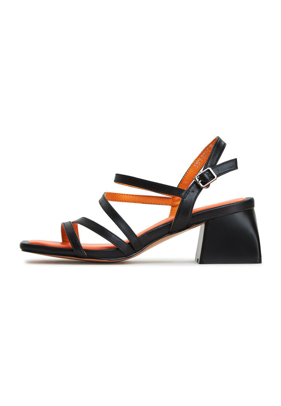 Blokhælede sandaler Maria - Sort