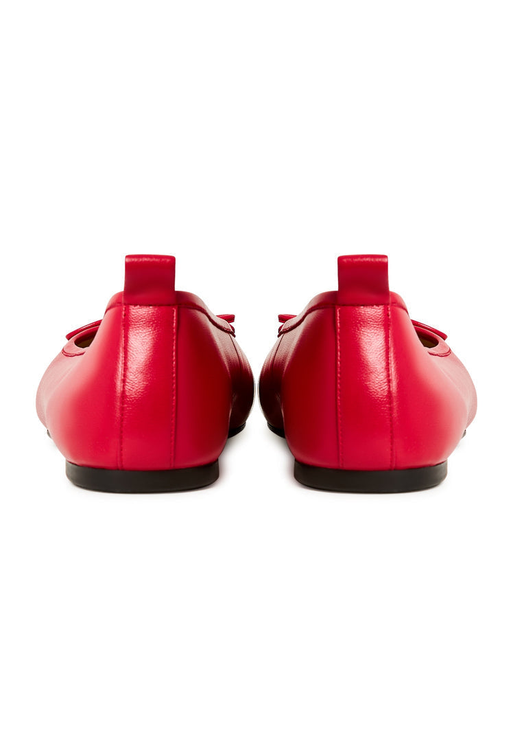 Leather Ballerinas Mila - Red