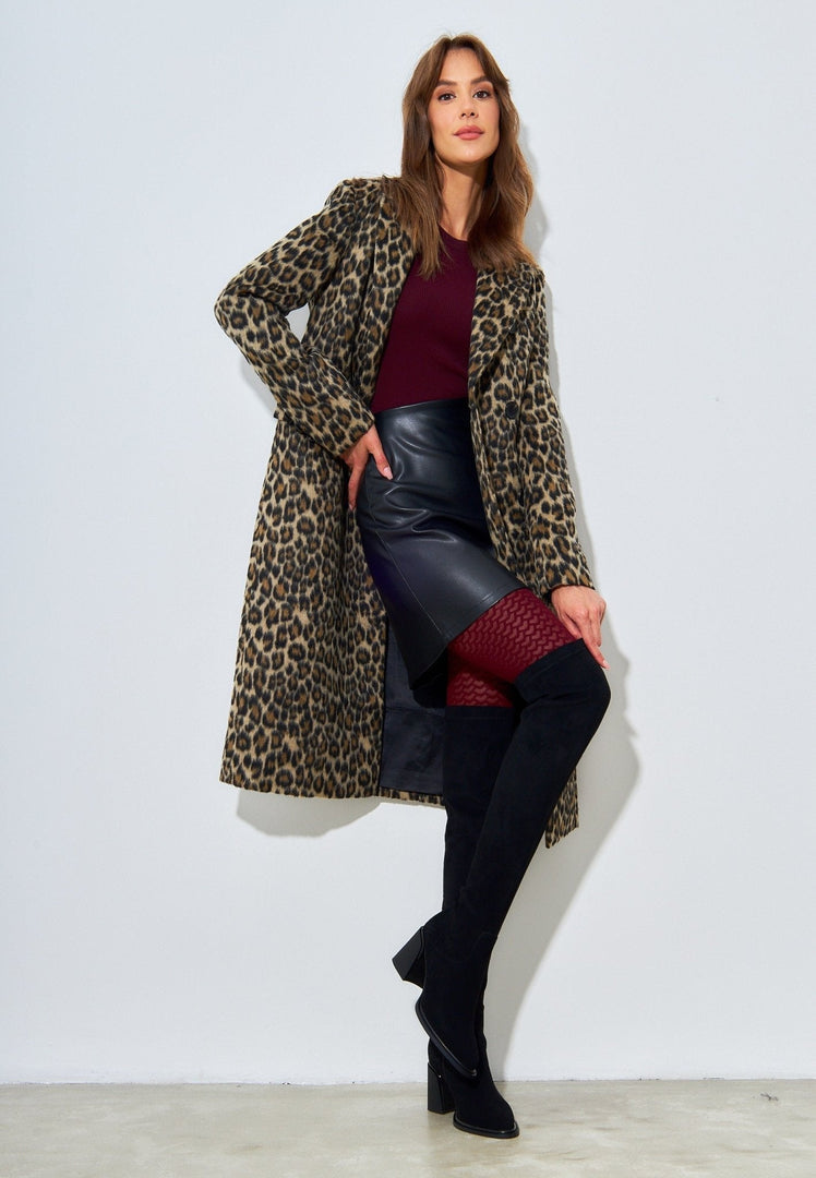 Stövletter med blockklack över knäet