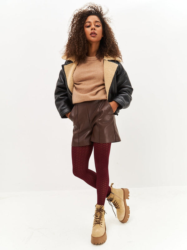 Elegant Platform Ankle Boots - Beige