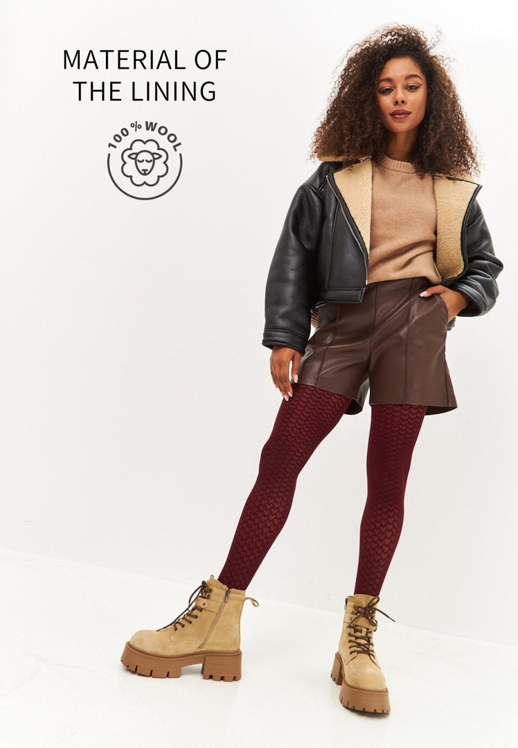 Elegant Platform Ankle Boots - Beige