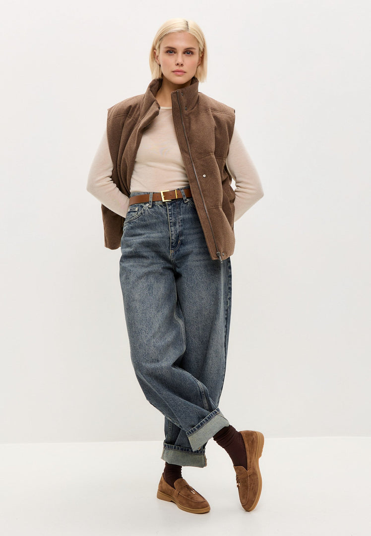 Platform mokkasiner Aurelia - Brun