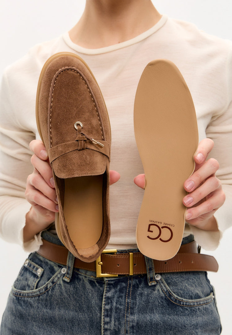 Platform mokkasiner Aurelia - Brun