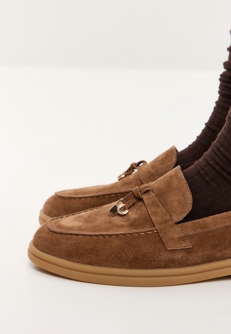 Platform mokkasiner Aurelia - Brun