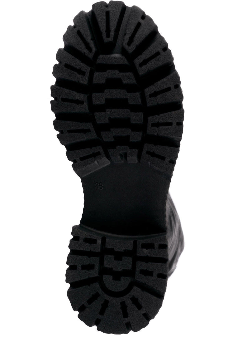 High-Rise Combat Boots - Sort