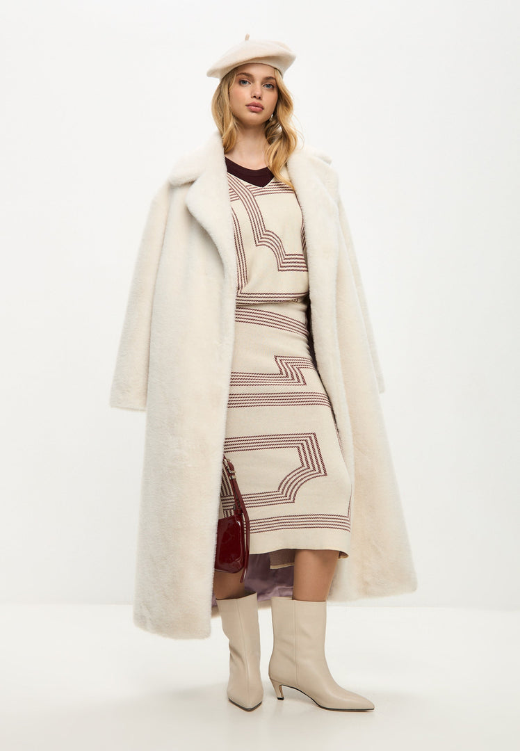 Kitten Heel Stiefelette Dolly - Weiß