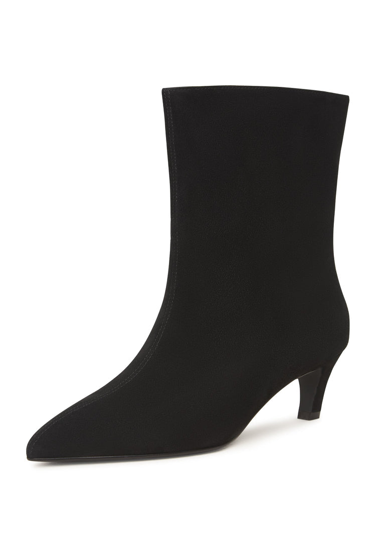 Kitten Heel Stiefelette Dolly - Schwarz