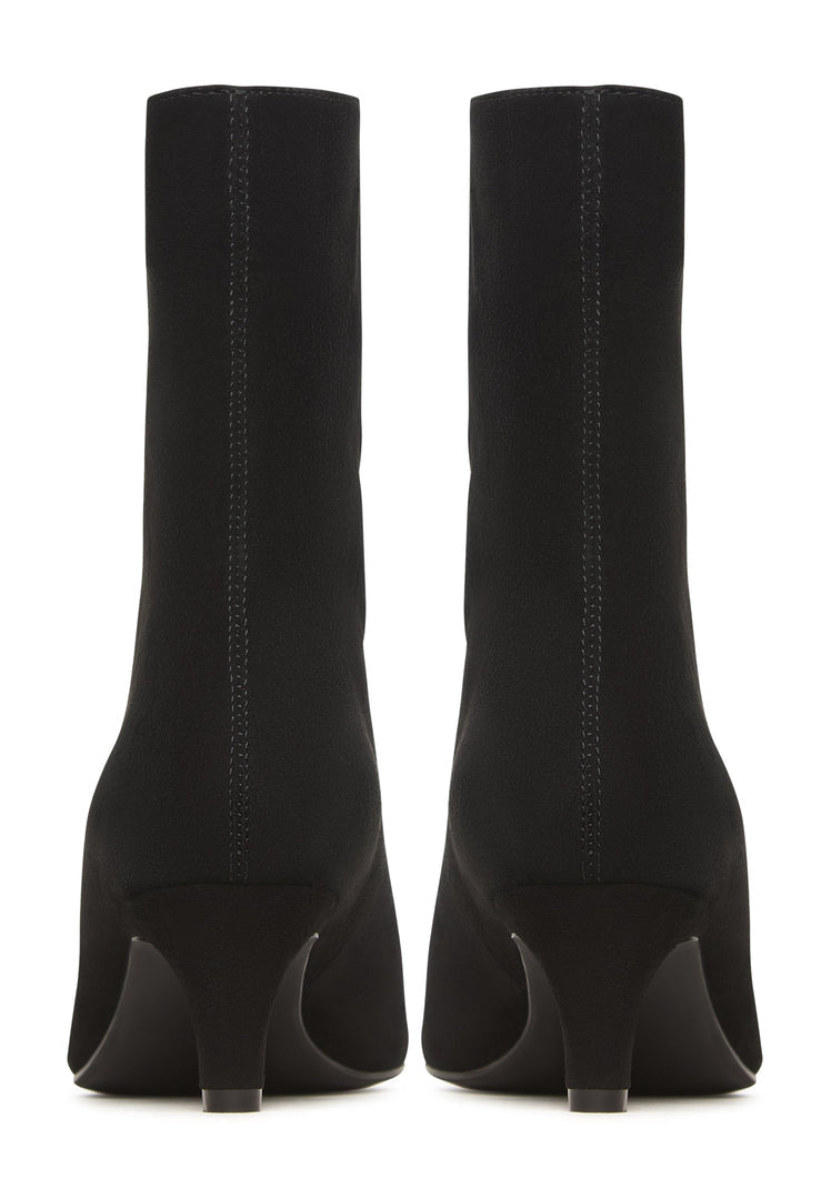 Kitten Heel Stiefelette Dolly - Schwarz