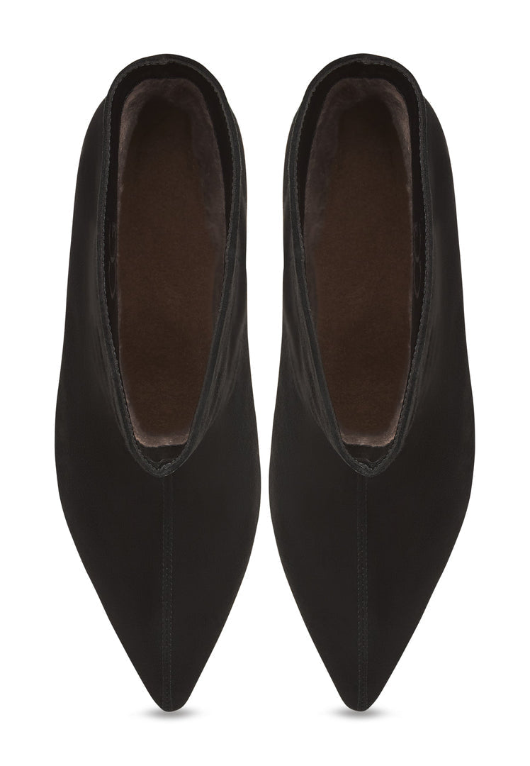 Kitten Heel Stiefelette Dolly - Schwarz