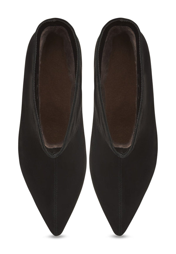Kitten Heel Ankle Boots Dolly - Black