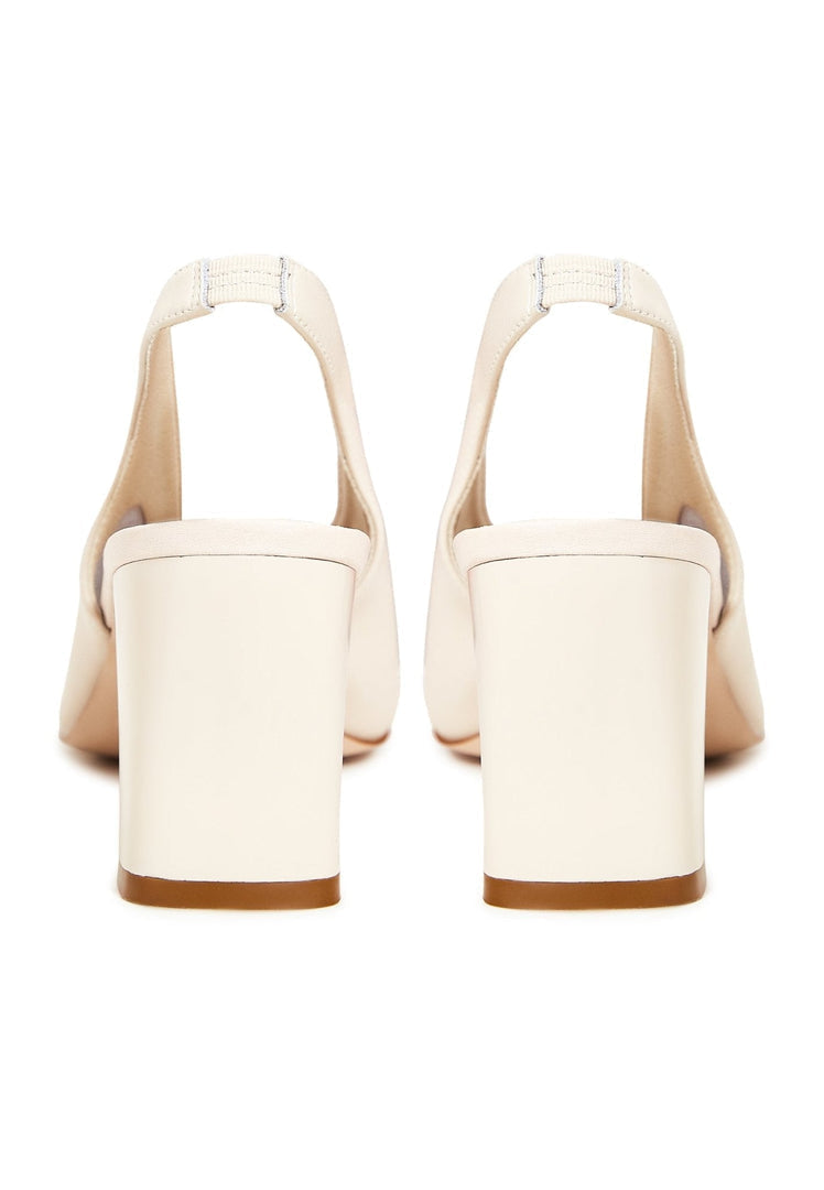 Leren Klassieke Blokhak Sandalen