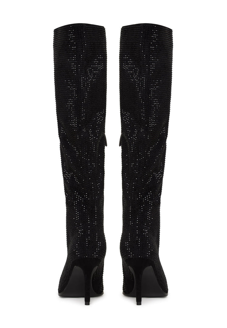 Botas altas con adorno Jewel