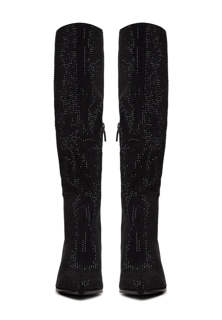 Botas altas con adorno Jewel