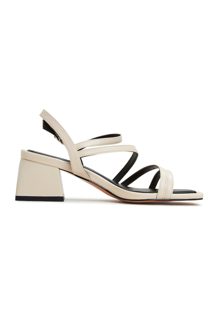 Blockabsatz Sandalen Maria - Beige