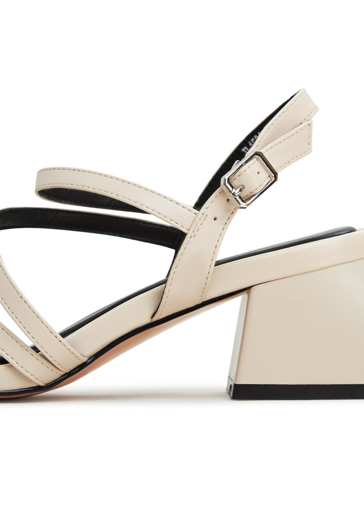 Blockabsatz Sandalen Maria - Beige
