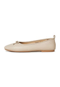 Leather Ballerinas - Ivory