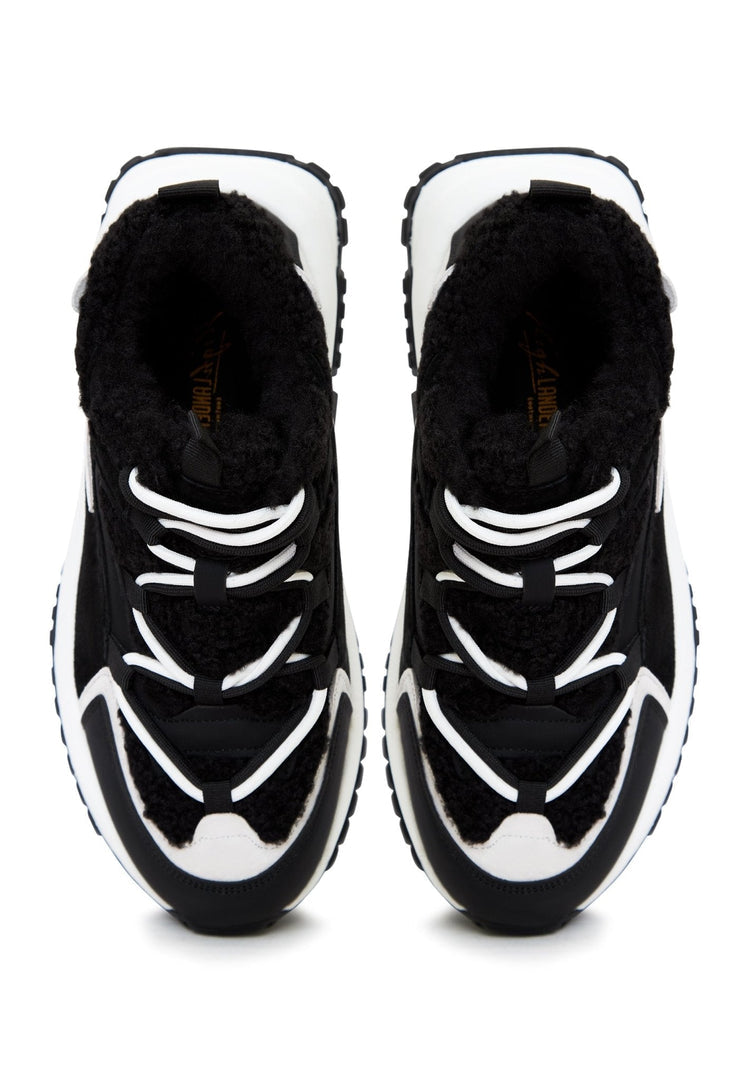 Platform Warm Sneakers - Black