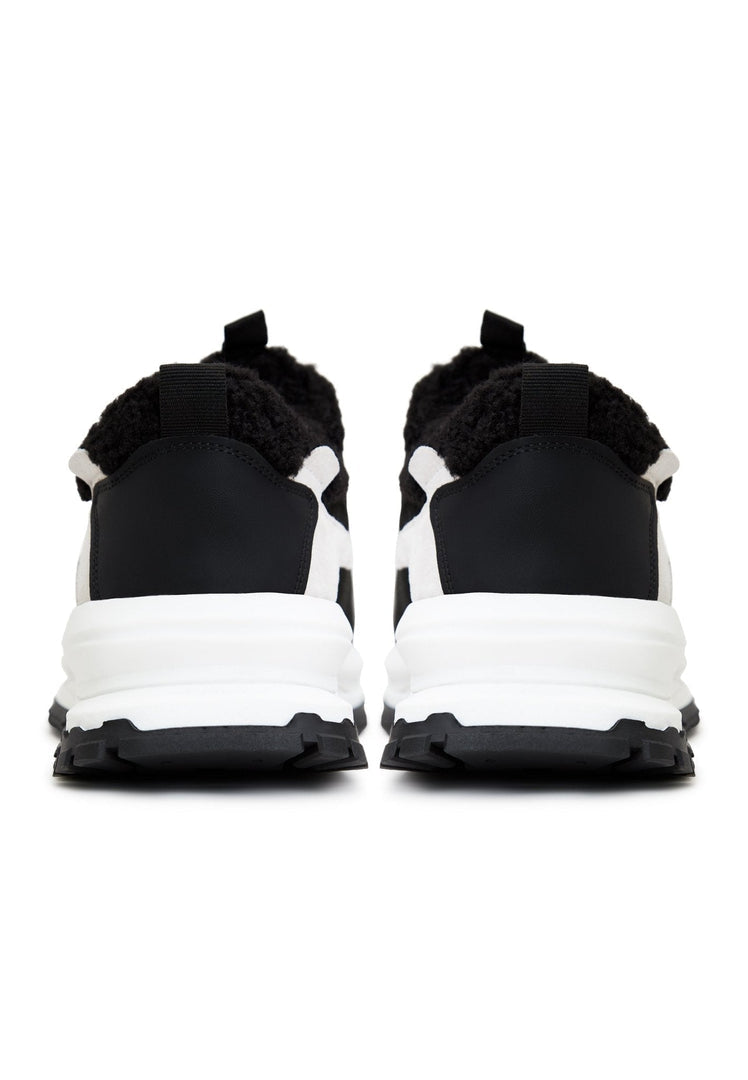 Platform Warm Sneakers - Black