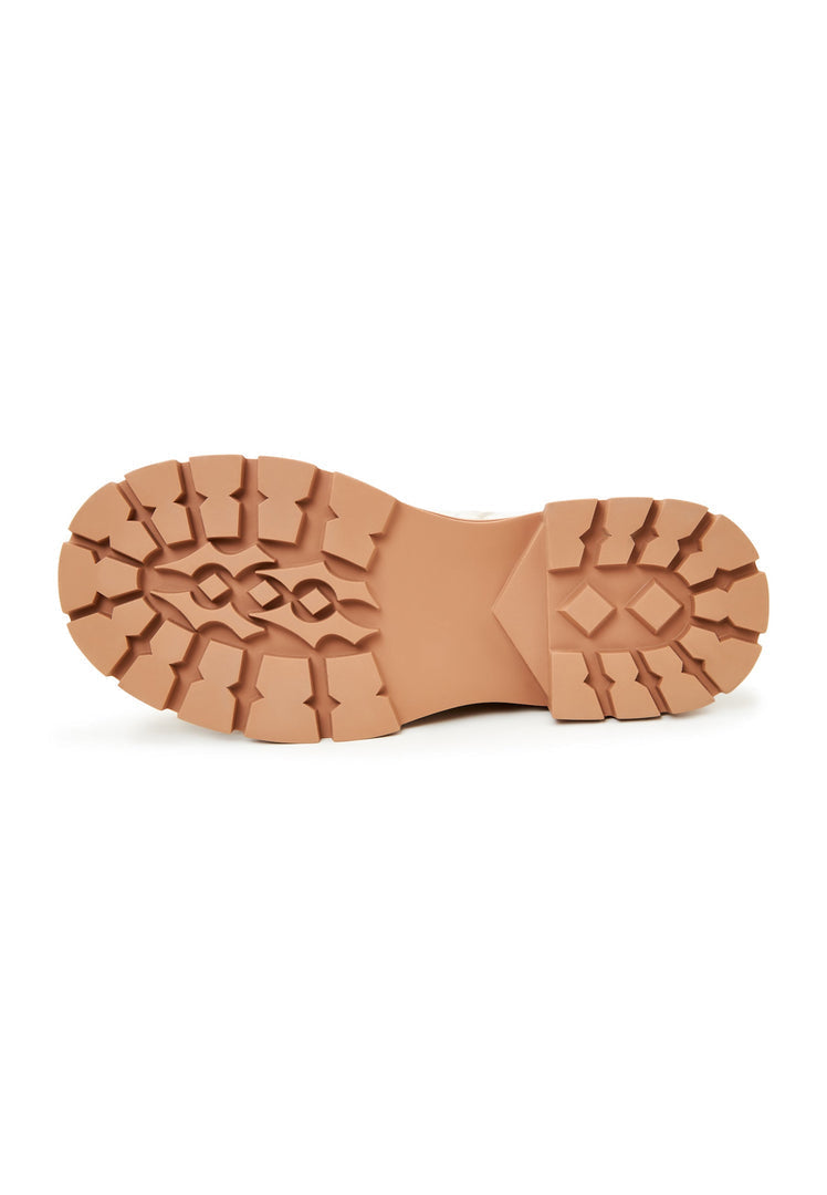 Botines de piel con cordones