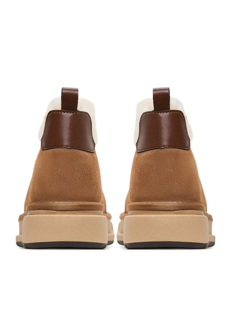 Brown Shearling Winter Boots Aspen - Brown