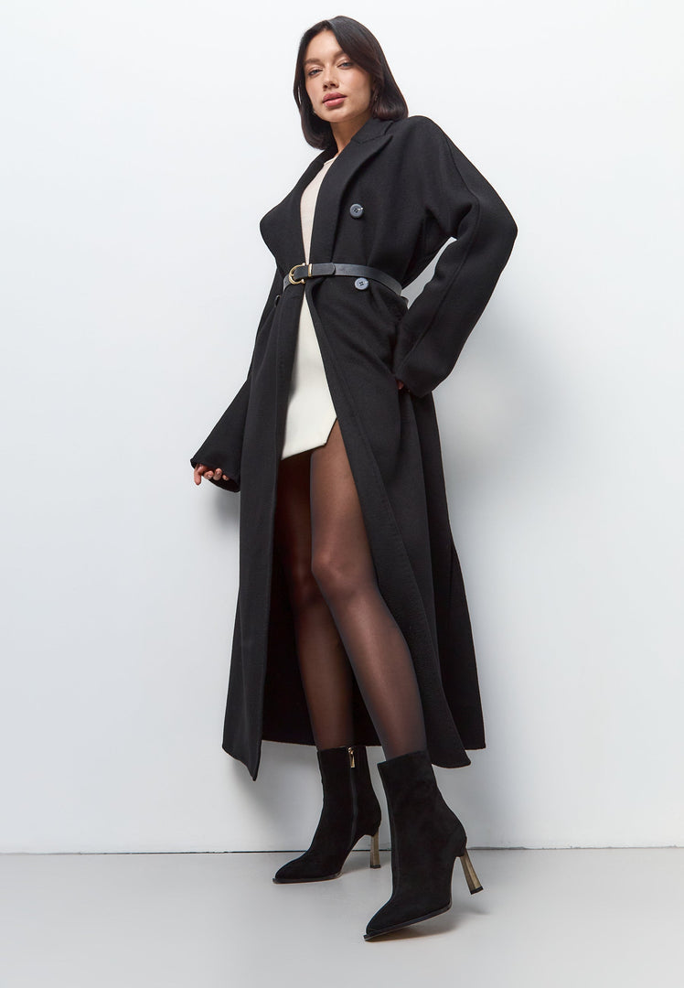 Farve stilethæl ankelstøvler Scarlett - Sort