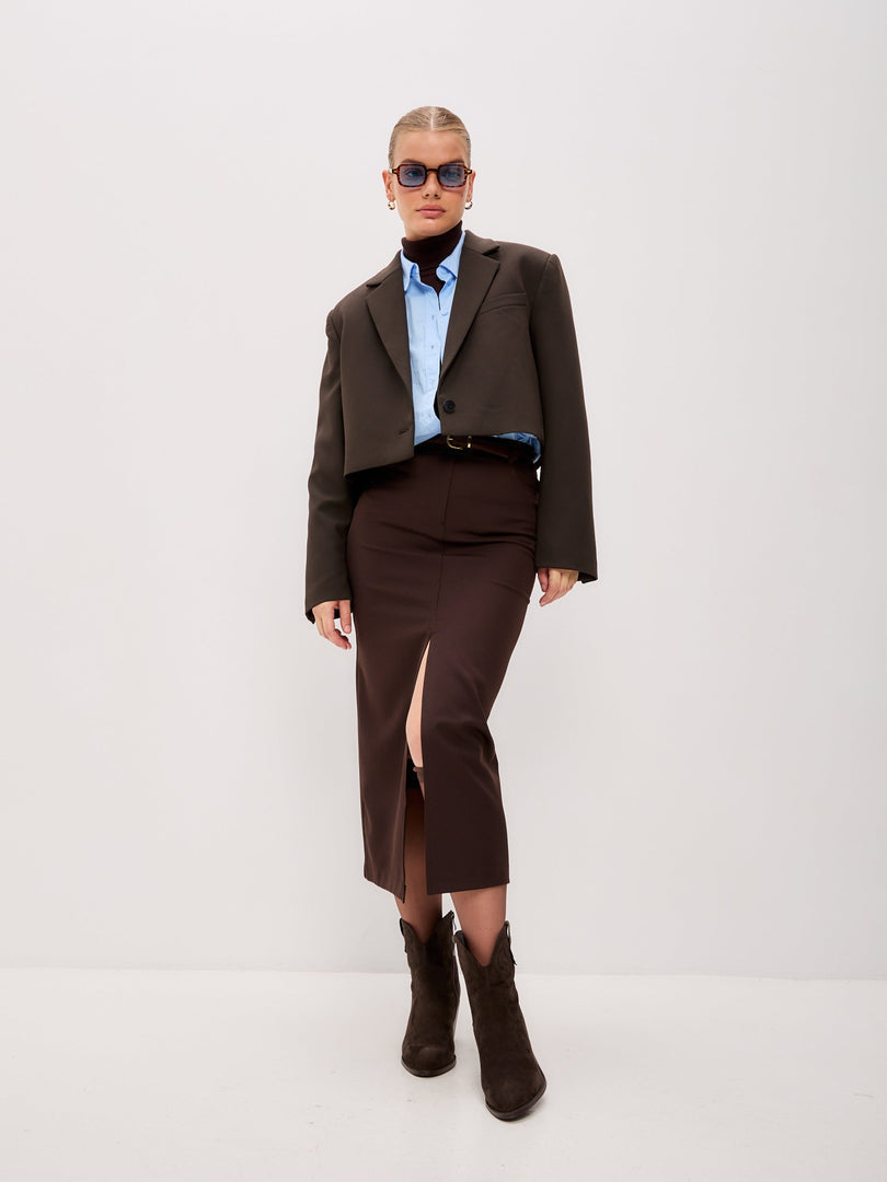 Stylish Brown Suede Ankle Boots - Brown