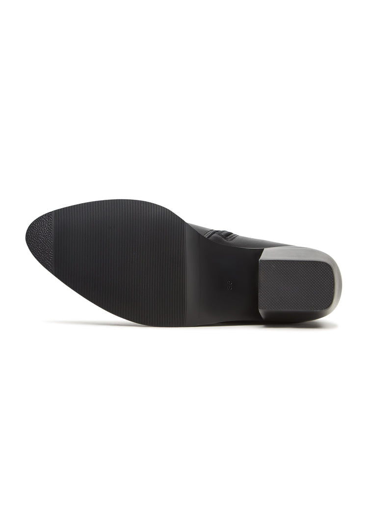 Stylische braune Wildleder-Stiefeletten - Schwarz