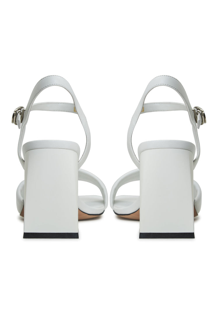 Sandalias de tacón Aina - Blanco