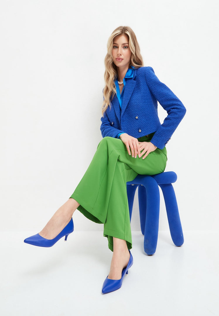 Elegante Luxus-Pumps - Blau