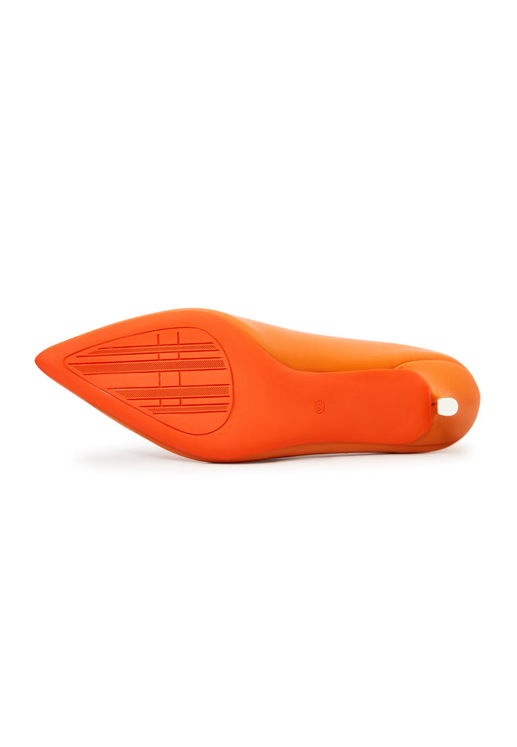 Elegante Luxus-Pumps - Orange