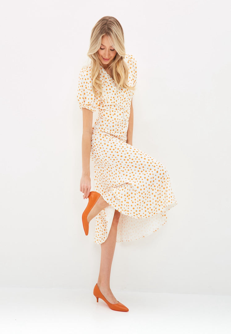 Elegante Luxus-Pumps - Orange