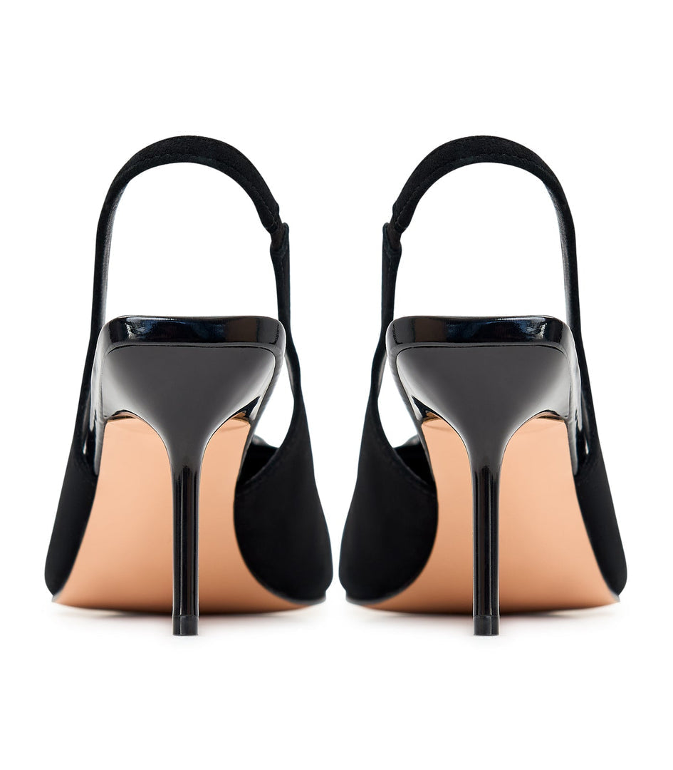 A stylish pair of black high heeled pumps by Harper, a must-have in every woman's shoe collection for a touch of elegance and sophistication.