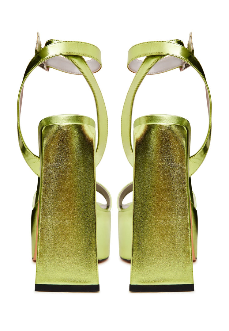 Elevated Elegance Sandals - Yellow