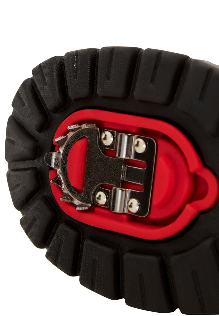 Stay warm and cozy all winter long with these waterproof insulated snow boots featuring a fur-lined interior and snow grips for extra traction in the cold weather.